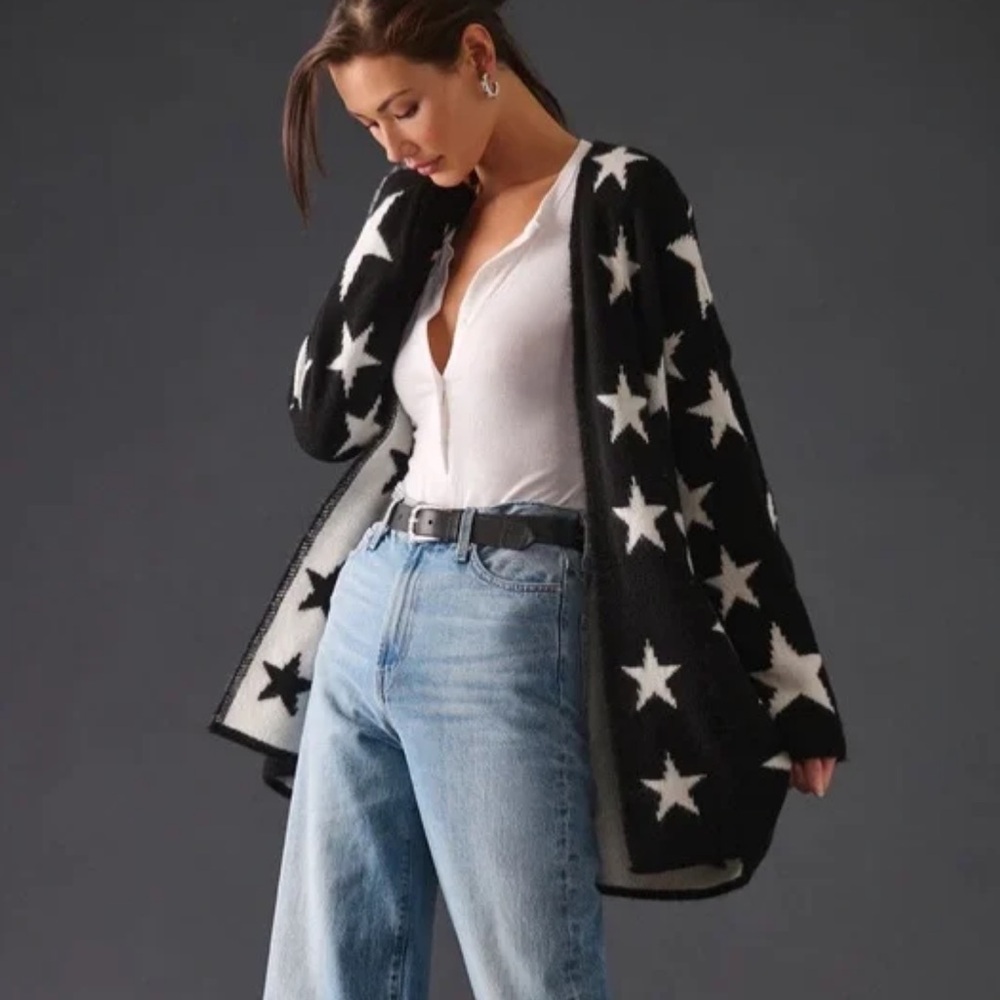 Anthropologie Maeve Star Sweater